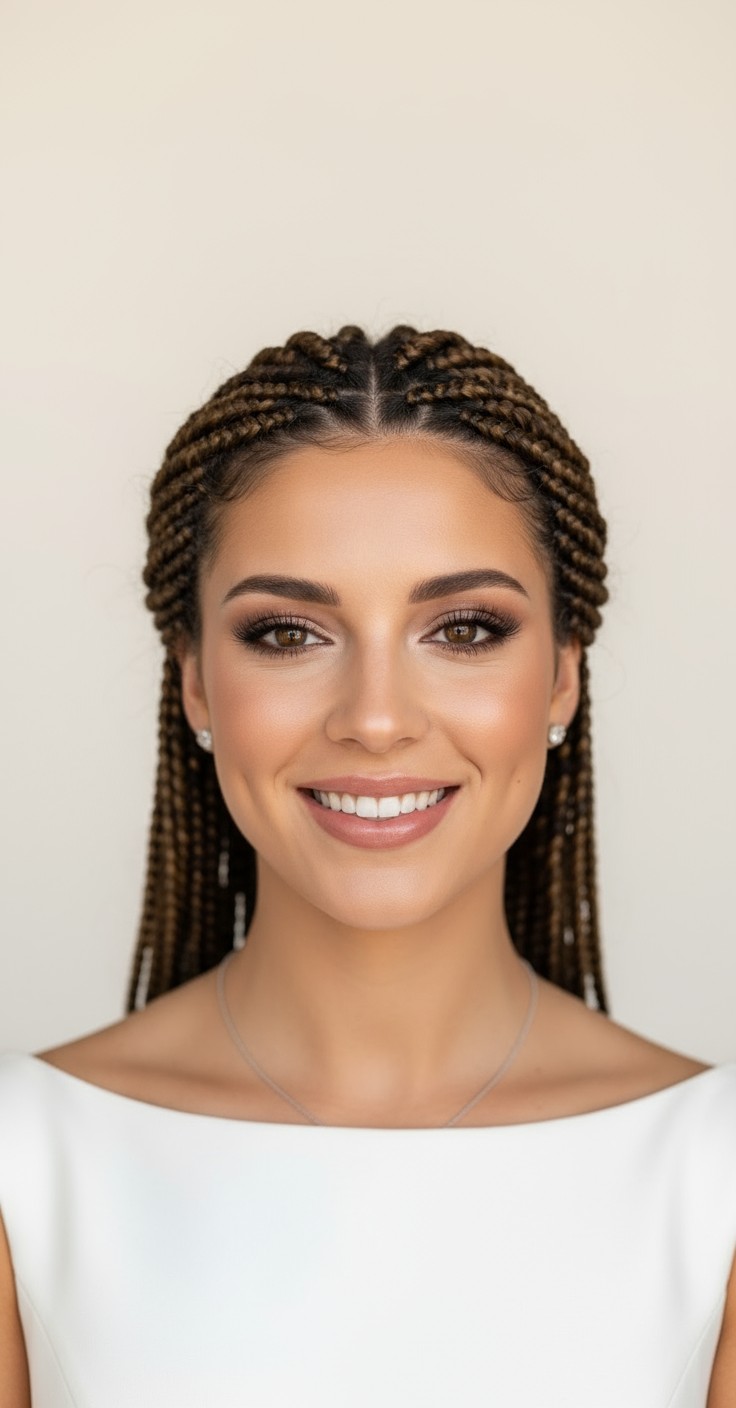 After Large Knotless Box Braids